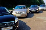 : Nissan Teana, Ford Mondeo, Volkswagen Passat, Toyota Camry
