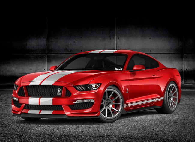 Спекулятивный рендер 2016 Ford Mustang GT350 / SVT